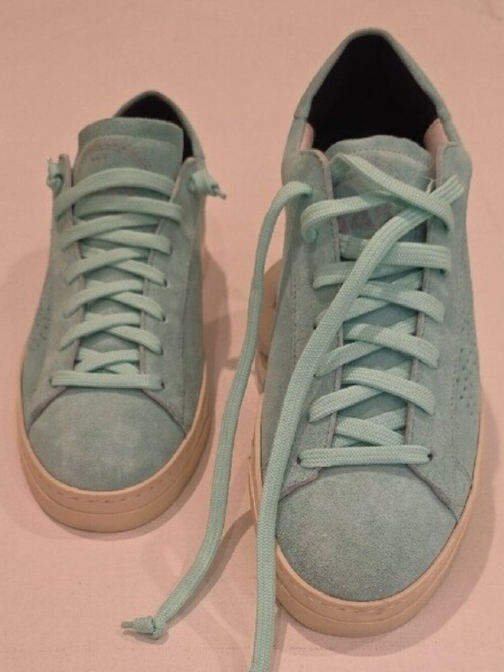 NEW $298 P448 JACK MEN'S SUEDE LEATHER SNEAKERS STYLE F22JACK-M #2 SIZE 42